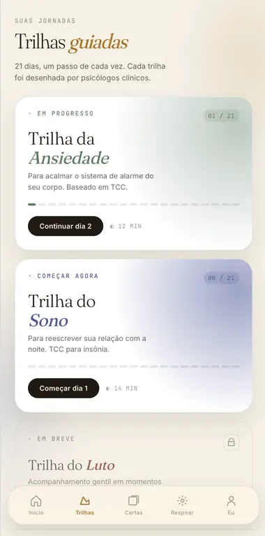 Trilha de Ansiedade e Sono